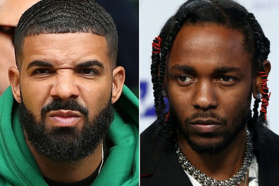 A federal judge has dismissed a lawsuit filed by Drake (l.) against Universal Music Group over Kendrick Lamar's Not Like Us.
