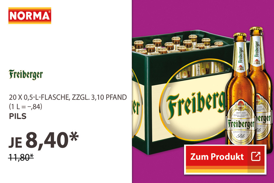 Freiberger Pils für 8,40 Euro