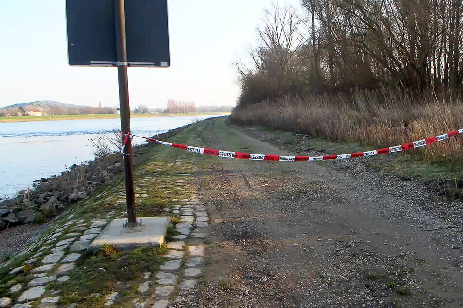 Am Rheindamm wurde die Leiche der jungen Frau gefunden.