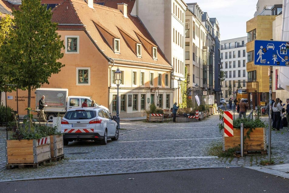 In diesem Bereich der Schützengasse dürfen Autos und Fahrradfahrer seit mehreren Jahren höchstens Schrittgeschwindigkeit fahren.