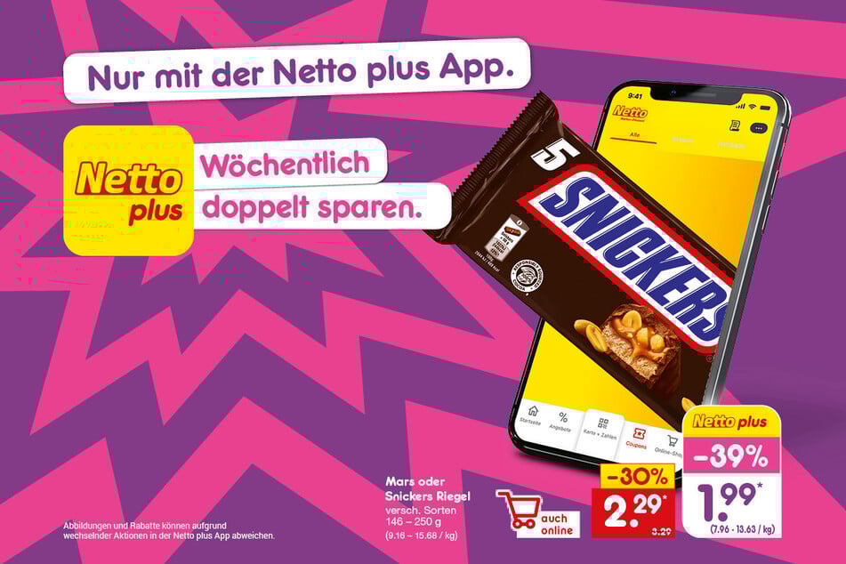 Einfach hier klicken und direkt die Netto plus App herunterladen.