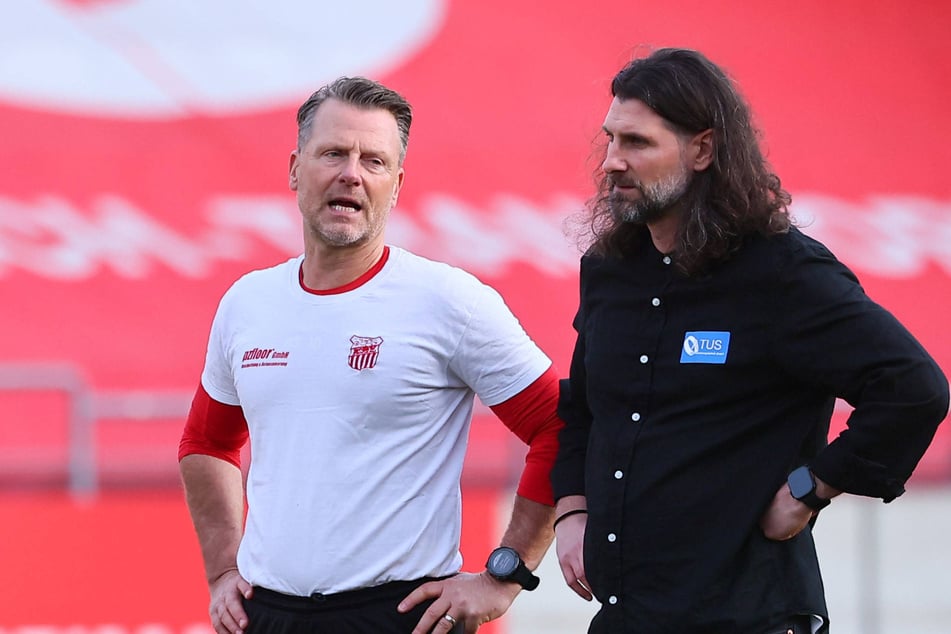 Formten aus dem, nach dem Abstieg brachliegenden, FSV wieder ein formstarkes Team: Trainer Rico Schmitt (58, l.) und Sportchef Robin Lenk (42).