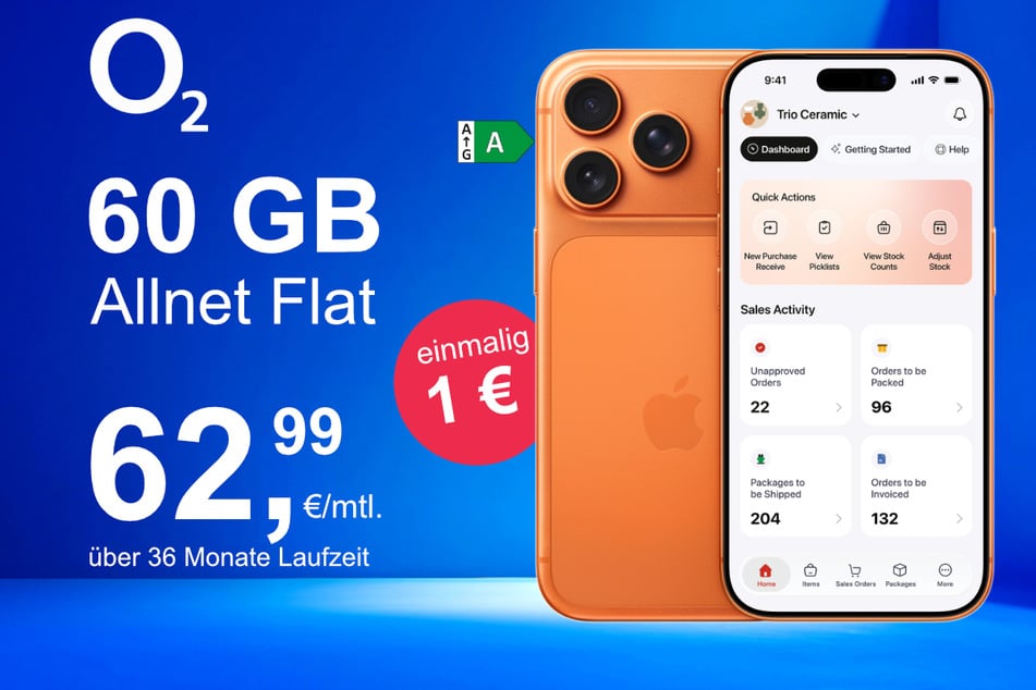 Das neue iPhone 17 Pro Max inkl. 30 GB Datenvolumen für nur 1 Euro exklusiv bei o2.