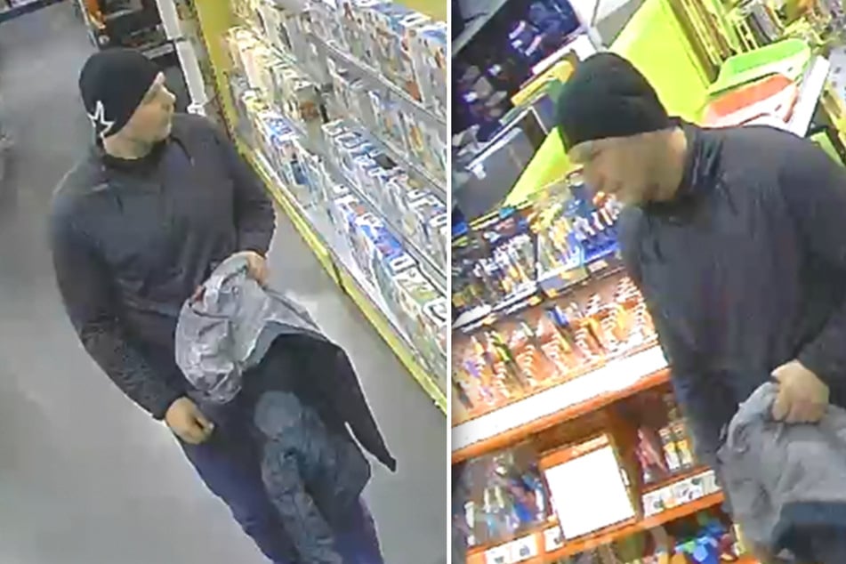 Dieser Mann ejakulierte in einem Geschäft auf eine fremde Frau - wer erkennt ihn?