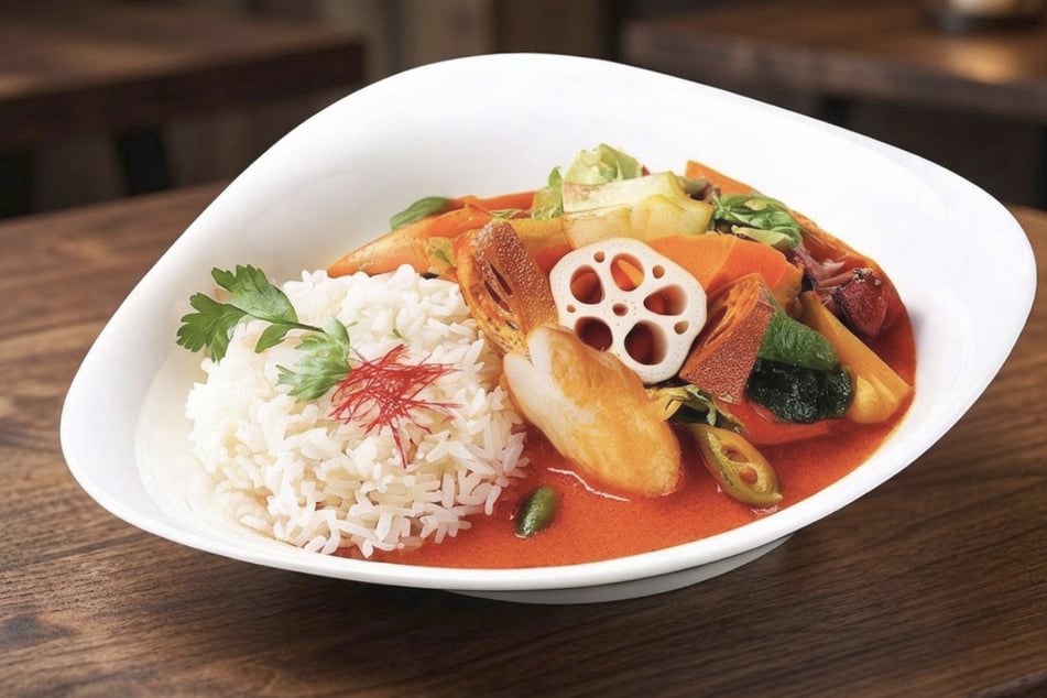 Das frische Thai Curry sorgt für Abwechslung auf der Speisekarte.