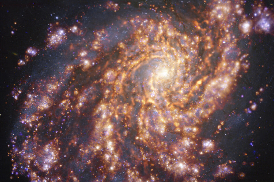 Hallo Nachbar: Diese Aufnahme zeigt die nahegelegene Galaxie NGC 4254. Nahegelegen bedeutet hier "nur" etwa 60 Millionen Lichtjahre von unserer Milchstraße entfernt.