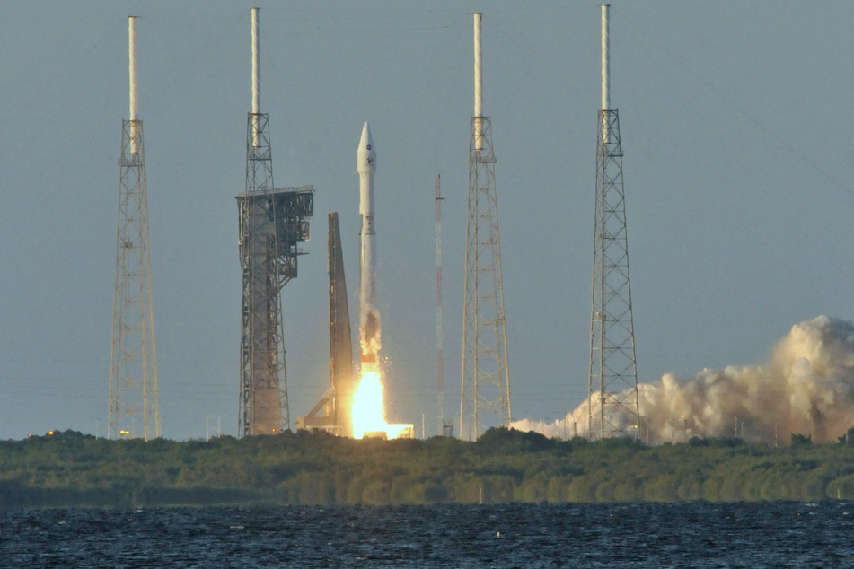 The United Launch Alliance Atlas V rocket carrying NASA's OSIRIS-REx spacecraft lifted off on September 8, 2016 at Cape Canaveral, launching NASA's first mission to collect dust from an asteroid.