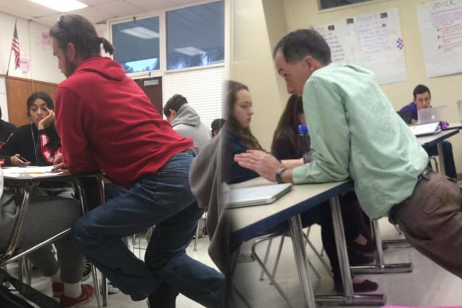 Twitter users compete with photos of the weirdest teaching postures