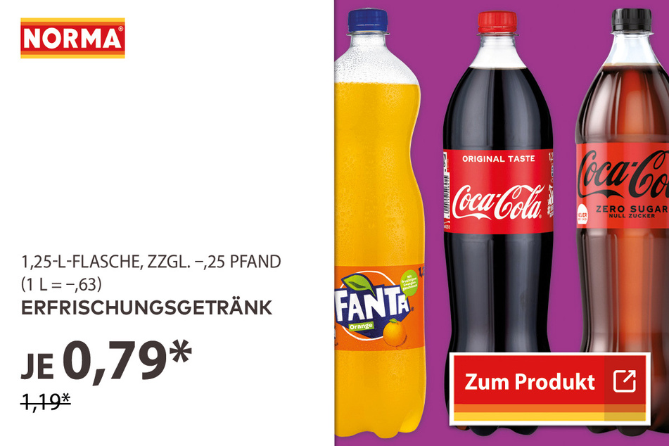 Erfrischungsgetränke für 0,79 Euro