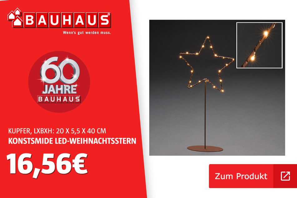 Konstsmide LED-Weihnachtsstern für 16,56 Euro