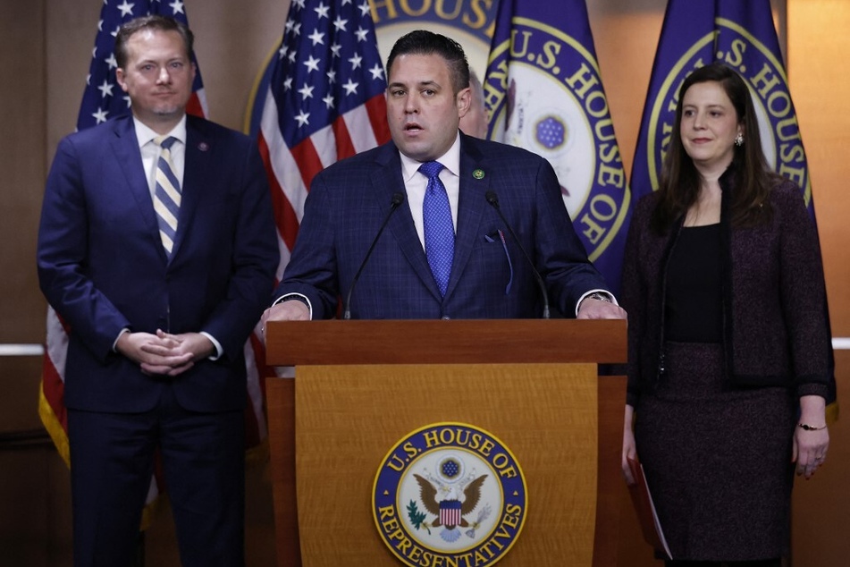 New York Rep. Anthony D'Esposito (c.) has introduced a bill and resolution to prevent members of Congress from profiting off book, TV, or movie deals if they are found guilty of illegal behavior.