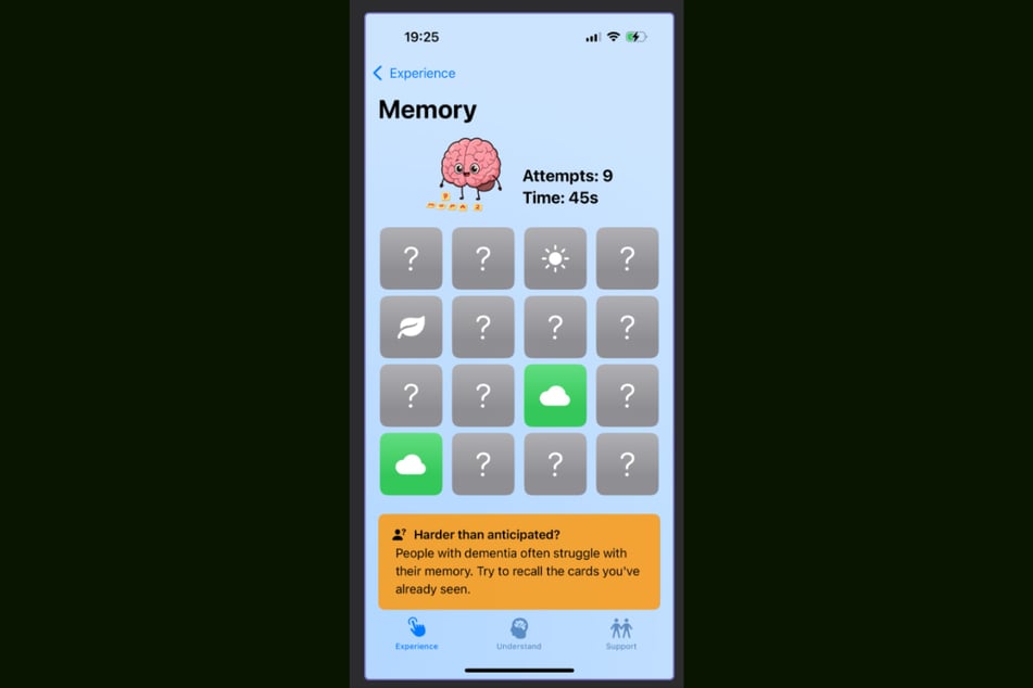 So sieht die App aus. Momentan ist sie nur auf Englisch, wird aber bei der Veröffentlichung auch auf Deutsch verfügbar sein.