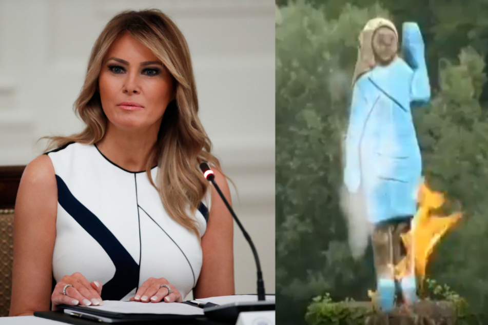 Statue von Melania Trump in Slowenien angezündet