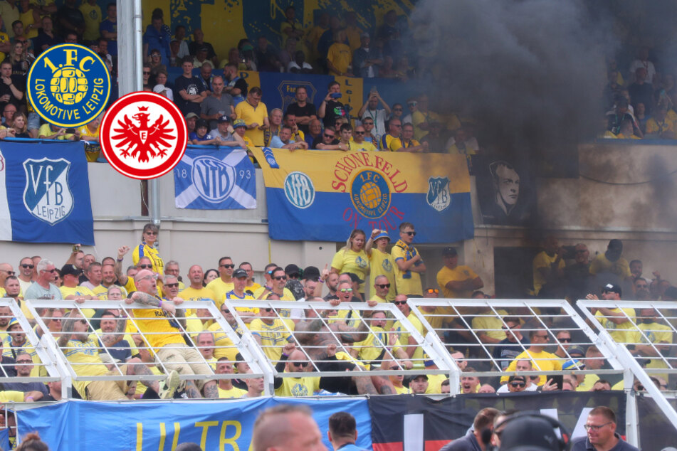 Böllerwürfe auf eigene Fans und Spielunterbrechung: Skandal-Szenen bei Lok-Pleite gegen Frankfurt!