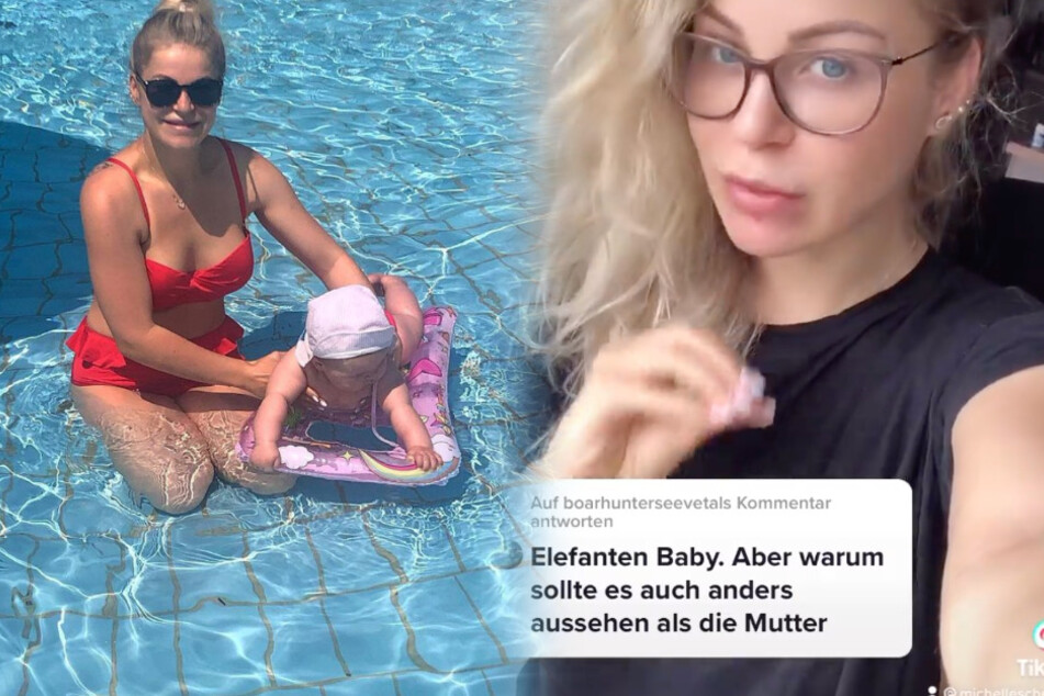Im Netz bezeichnete ein User die Tochter von "Bachelor"-Teilnehmerin Michelle Schellhaas (26) als "Elefanten-Baby".