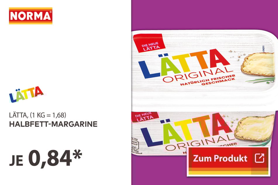Lätta Margarine für 0,84 Euro.