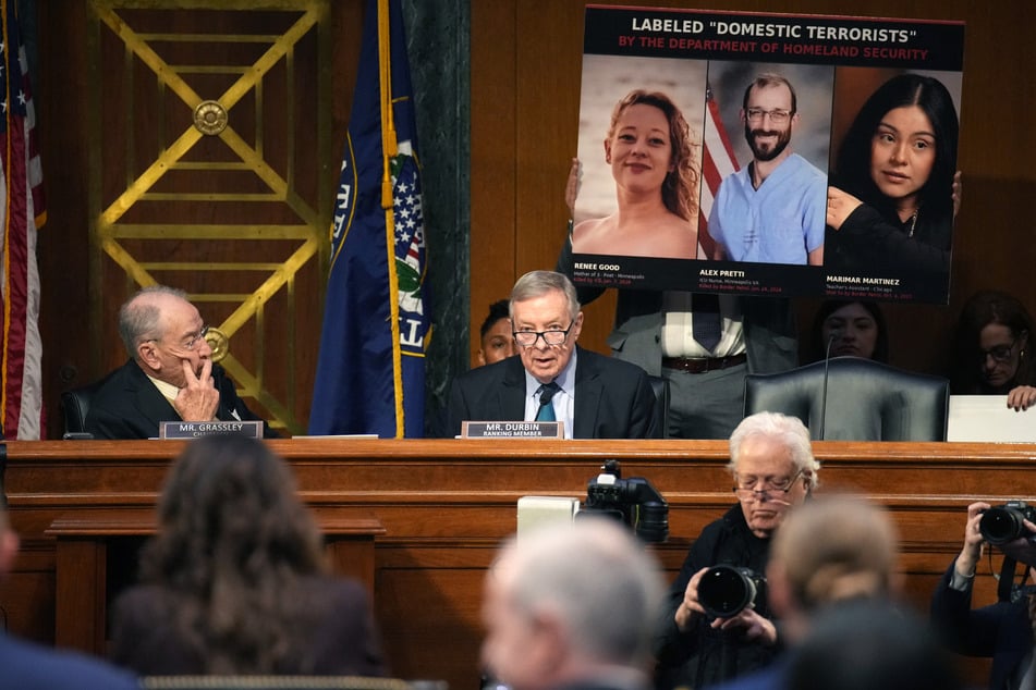 Democrats called out Homeland Security's swift use of the "domestic terrorist" label against US citizens who were shot by ICE.