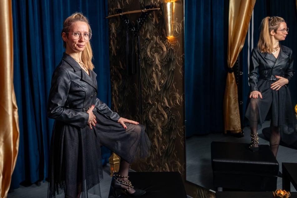 Eine der Frauen, die in der Fetischklinik als Domina arbeiten: Lady Liv Hedone (42).