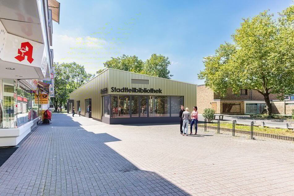 So soll die Stadtbibliothek nach der Renovierung aussehen.