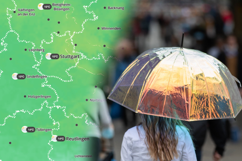 Immer wieder ist mit mit Regen zu rechnen. (Montage/Symbolbild)