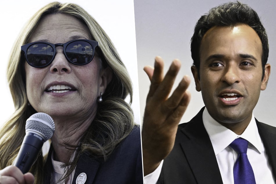 Democrat Amy Acton (l.) and Republican Vivek Ramaswamy will go head to head for Ohio governor in November 2026.