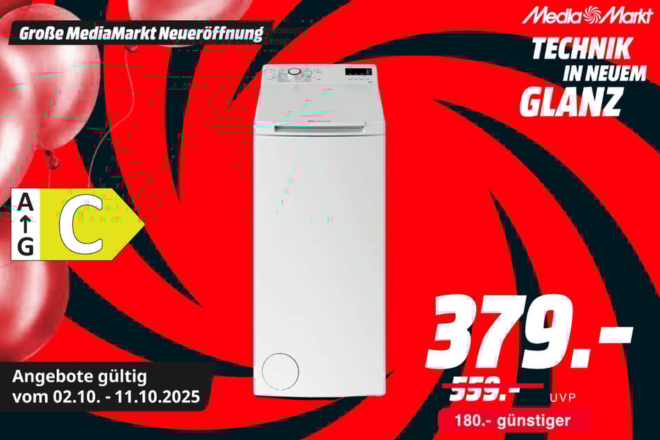 Bauknecht-Waschmaschine WAT DR 23 C 
für 379 statt 559 Euro.