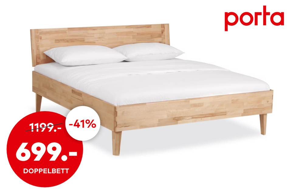 Doppelbett für 699 statt 1.199 Euro.