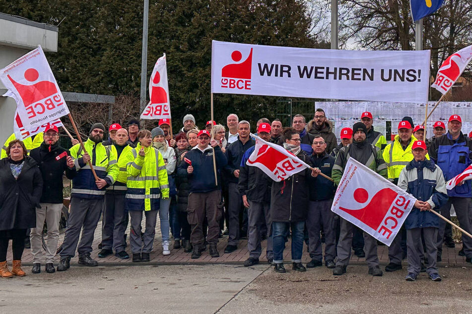 Werk vor Schließung: Goodyear-Mitarbeiter protestieren in Fürstenwalde