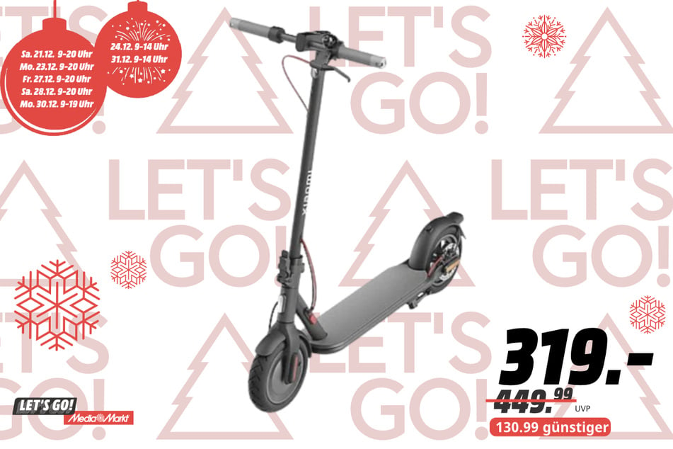 Xiaomi-E-Scooter für 319 statt 449,99 Euro.