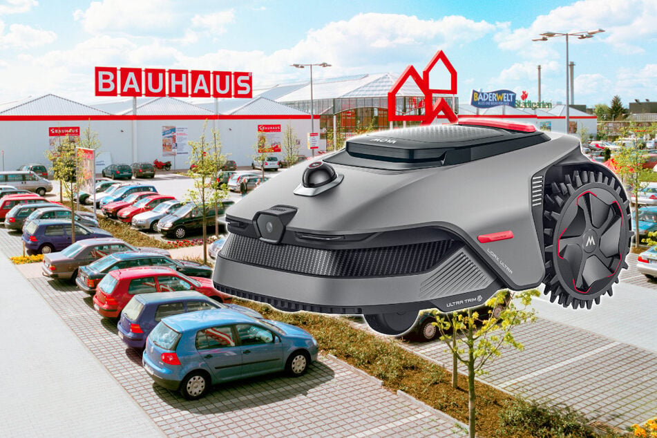 BAUHAUS verkauft Mähroboter mit Garage um Hammerpreis