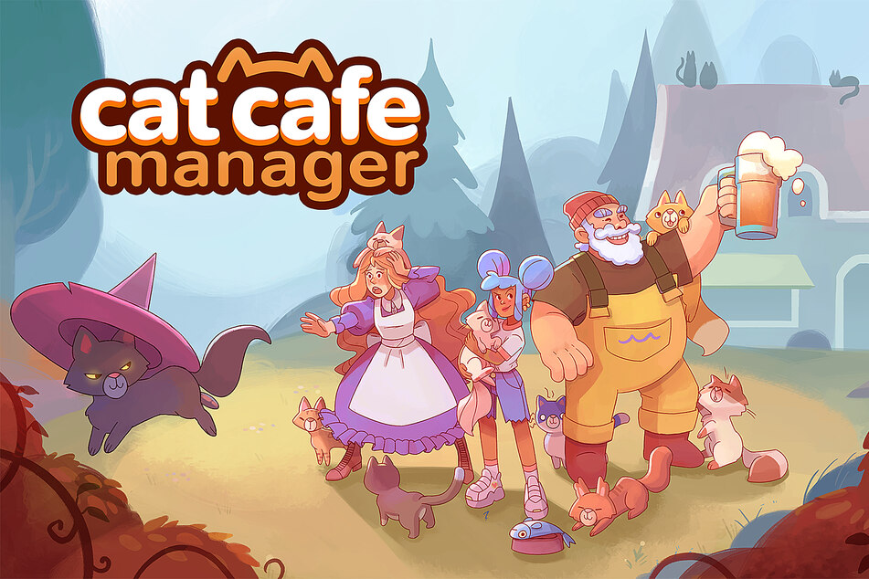 Manage your very own cat café and the lore of Caterwaul Way.