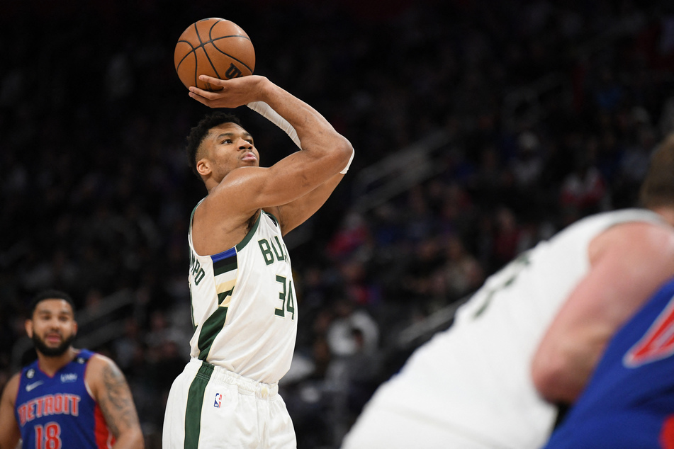 The Milwaukee Bucks reached 150 points against the Detroit Pistons, led by Giannis Antetokounmpo.