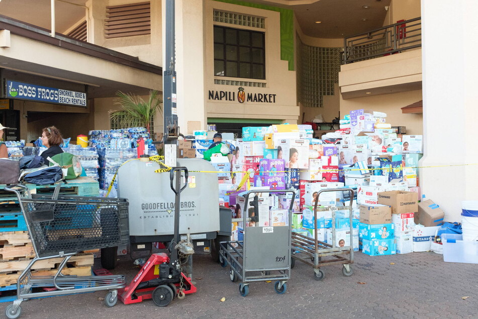 Thousands of meals are delivered to Lahaina every day, helping feed the homeless and those who remain in Lahaina.