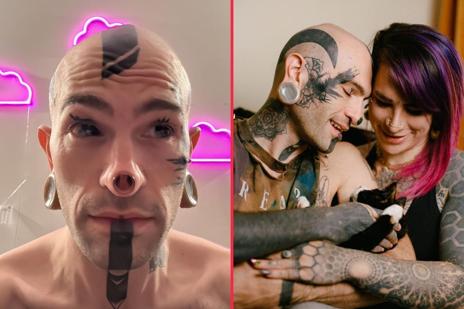 Tattoo artist removes his nose and nipples in extreme body modification