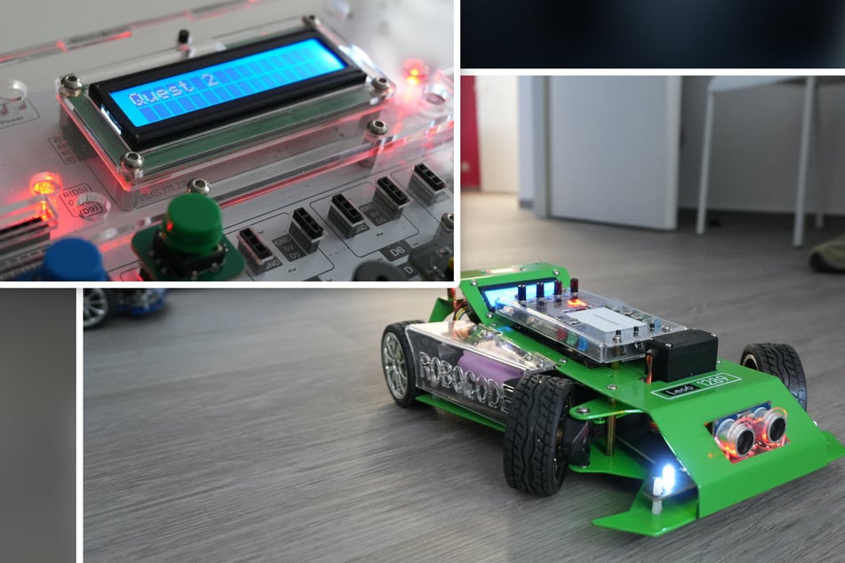 Die Schüler lernen unter anderem, Konsolen und kleine Fahrzeuge zu bauen und zu programmieren.