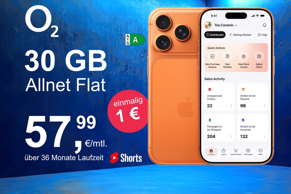 Das neue iPhone 17 Pro inkl. 30 GB Datenvolumen für nur 1 Euro exklusiv bei o2.