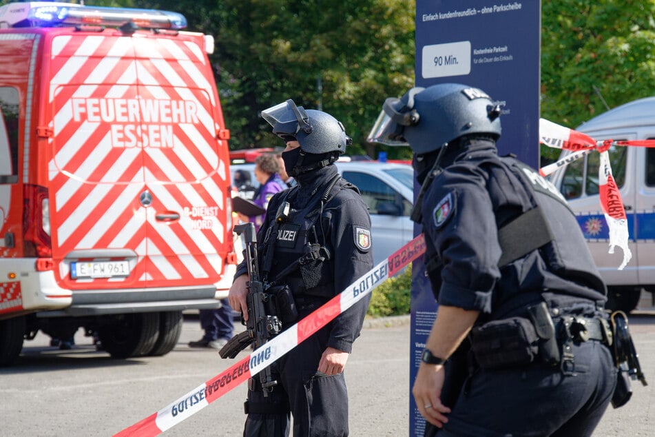 Das Gelände war weiträumig abgesperrt.