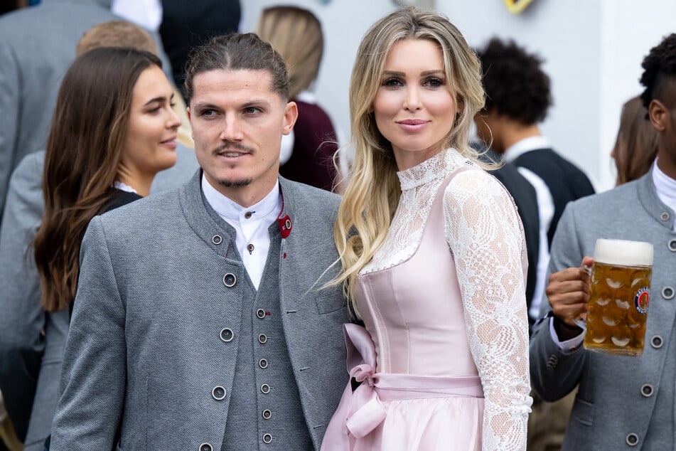 Marcel Sabitzer (31) und Katja Kühne sind seit 2019 Eltern von Tochter Mary Lou.