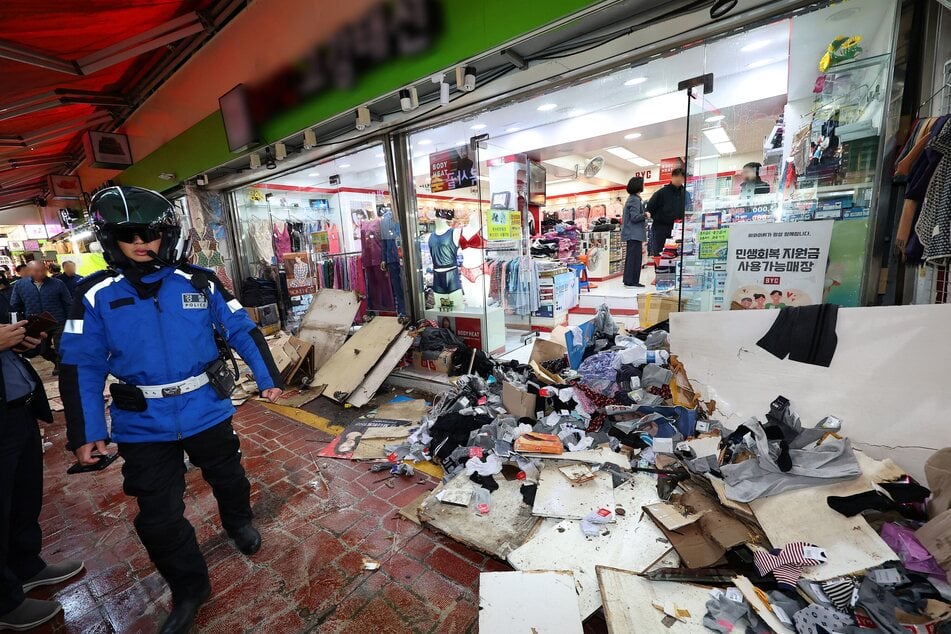 Ein Teil des Marktes wurde beim Unfall völlig verwüstet.