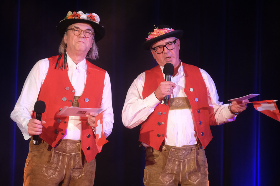 Die Theaterchefs Ulrich Waller (l.) und Thomas Collien begrüßten das Premierenpublikum am Donnerstagabend.