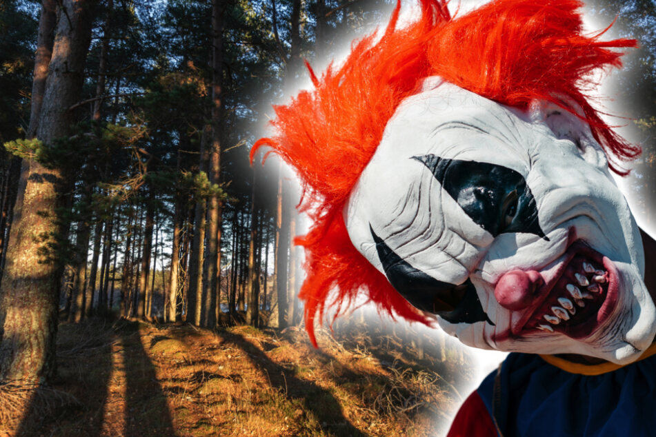 Angst im Erzgebirge: Horror-Clown lauert Kind im Wald auf!