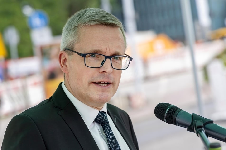 VMS-Chef Mathias Korda hielt zum symbolischen Baustart eine Rede.