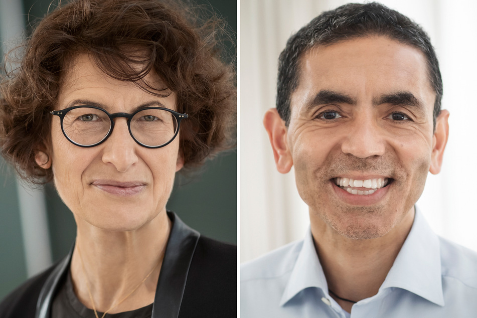 Die Biontech-Gründer Özlem Türeci (l.) und Ugur Sahin erhalten für ihre Forschung und den daraus entstandenen Corona-Impfstoff eine Auszeichnung.