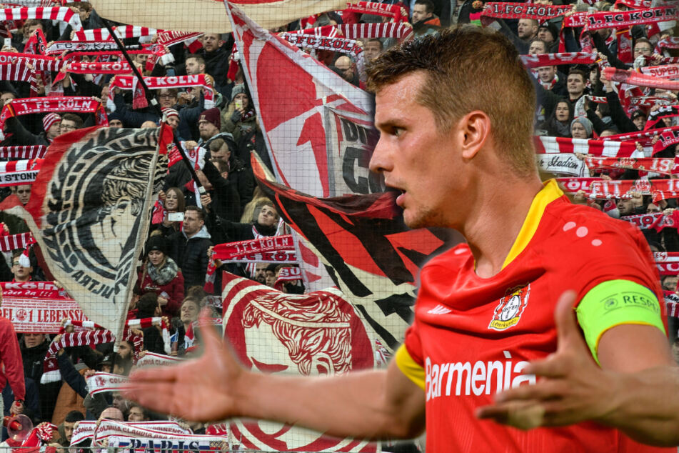 Während des Spiels von Bayer Leverkusen soll RTL Fölner Fangesänge abgespielt haben. (Fotomontage)
