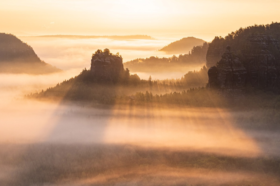 Romantik pur: Ausblick vom kleinen Winterberg.