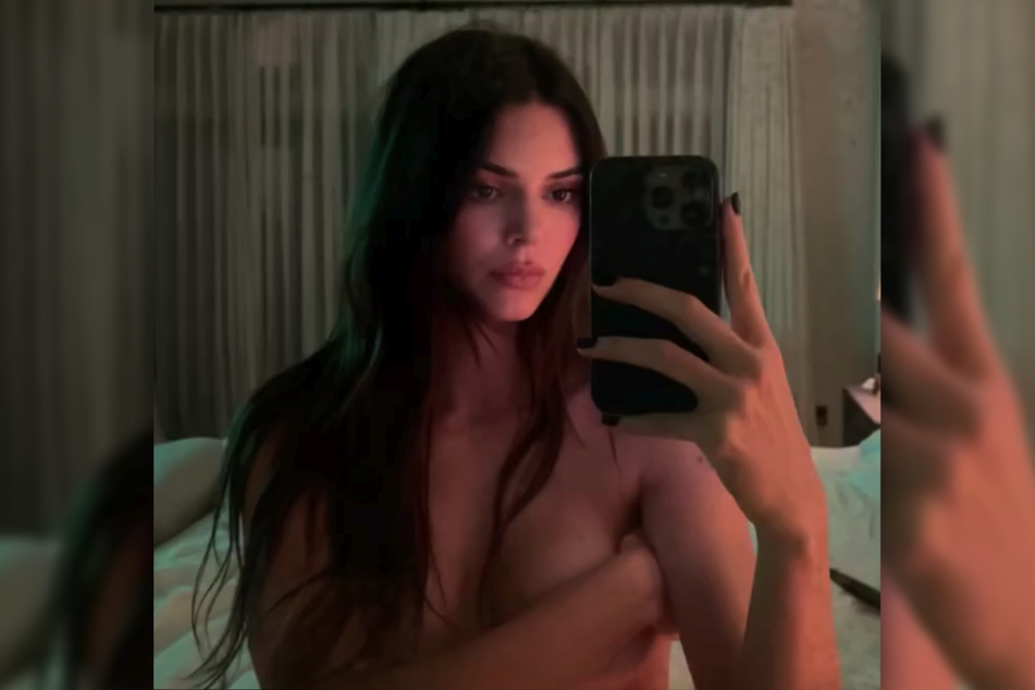 Auf Instagram posierte Kendall Jenner oberkörperfrei für die Kamera!
