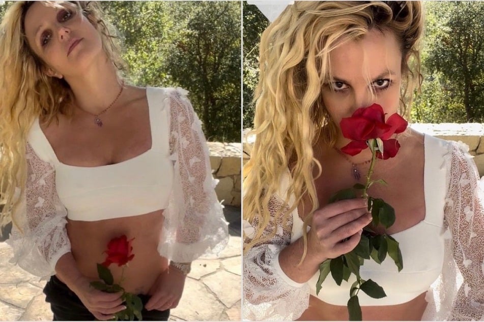 Britney Spears shows off cleavage alongside risqué Instagram rant