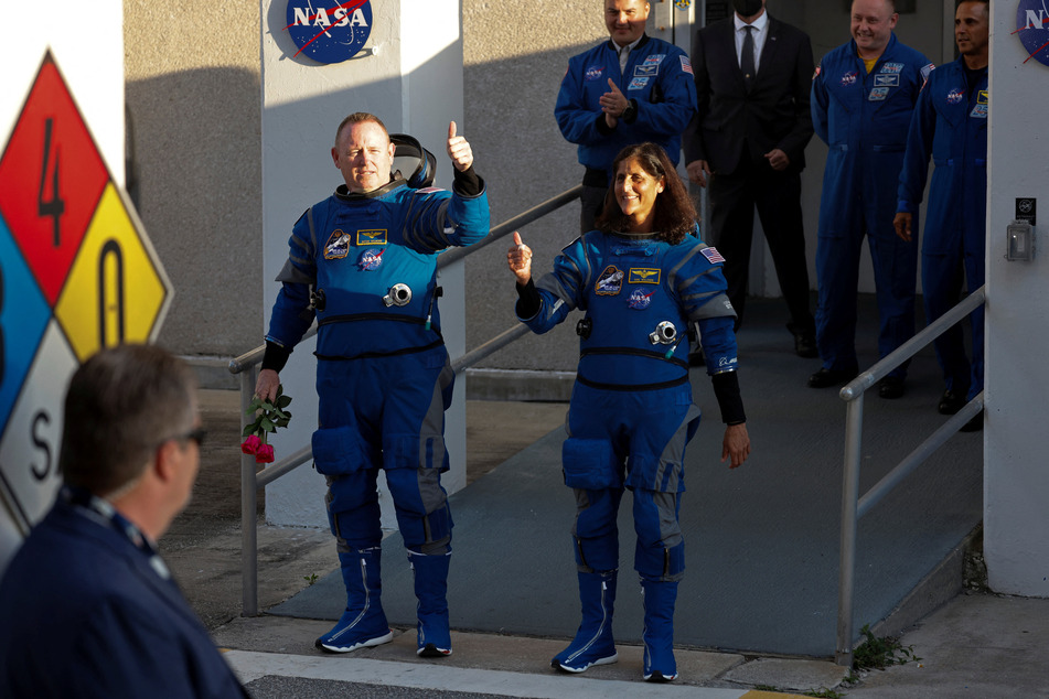 NASA astronauts Butch Wilmore (l.) and Suni Williams are due to launch to the International Space Station on Boeing's Strainer on June 1.