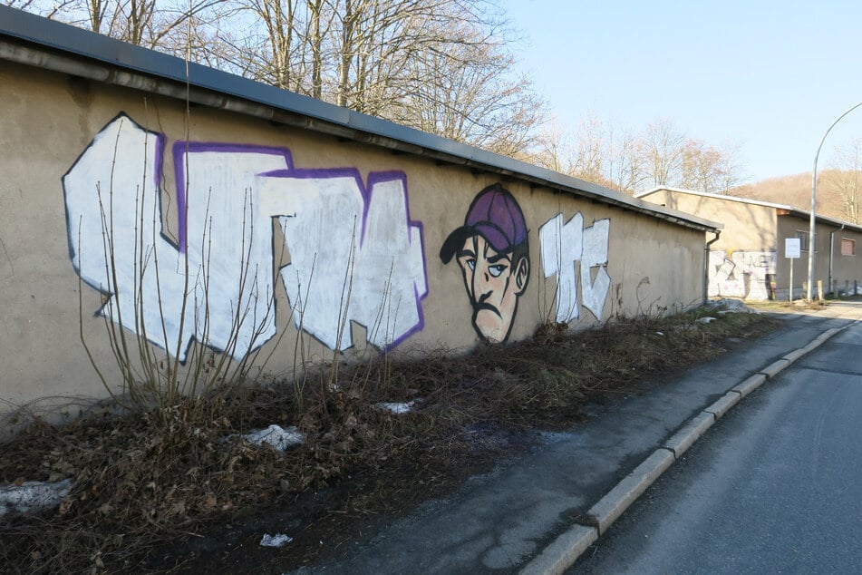 Das Graffito hat eine Größe von etwa 25 Quadratmetern.