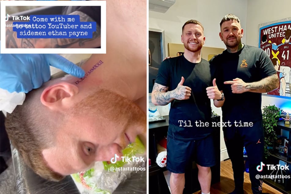 YouTuber Behzinga gets the tattoo treatment by one of the UK's finest artists